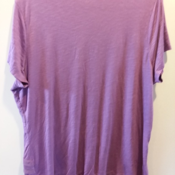 Coldwater Creek lavender knit short sleeve top size 2X - Picture 4 of 6